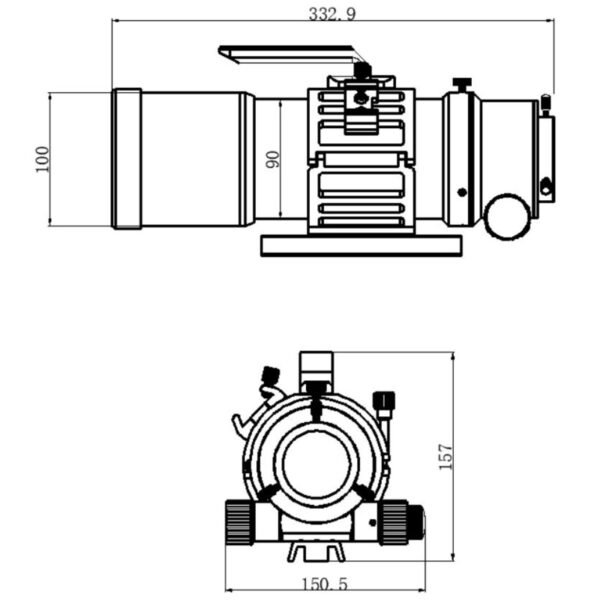 Omegon - Refrator Pro APO AP 76/342 Triplet ED - OTA - Image 4