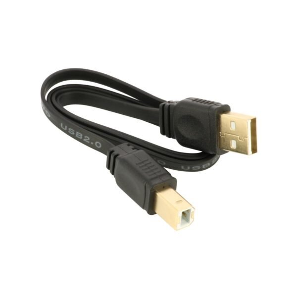 ZWO - Cabo USB 2.0 tipo B para tipo A, plano — comprimento 50 cm