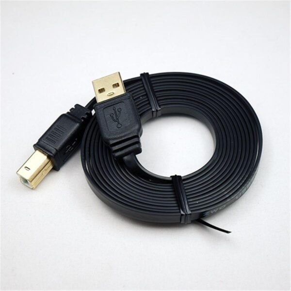 ZWO - Cabo USB 2.0 tipo B para tipo A, plano — comprimento 2 m
