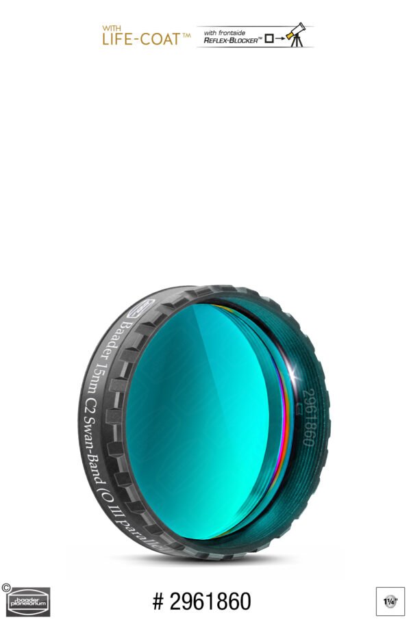 Baader - Filtro C2 Swan-Band Baader 1,25" (15 nm) – paralelo ao O-III