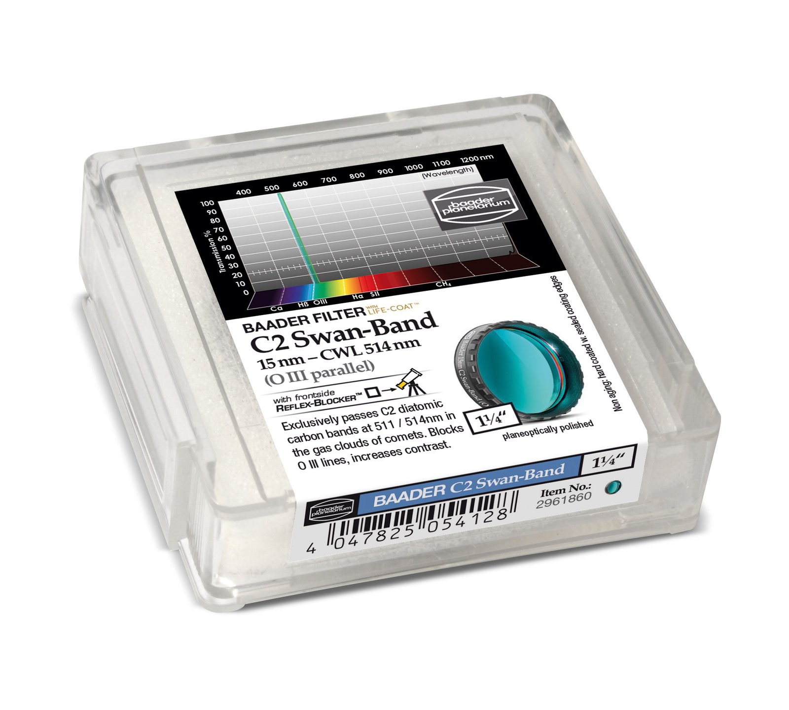 Baader - Filtro C2 Swan-Band Baader 1,25" (15 nm) – paralelo ao O-III - Image 2
