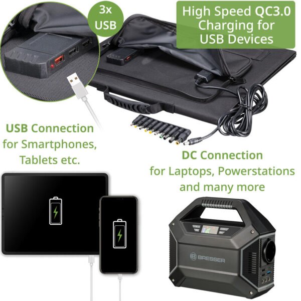 Bresser - Central eléctrica Mobile 100 Watt + Carregador Solar 40 Watt - Image 2