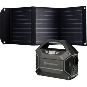 Bresser - Central eléctrica Mobile 100 Watt + Carregador Solar 40 Watt