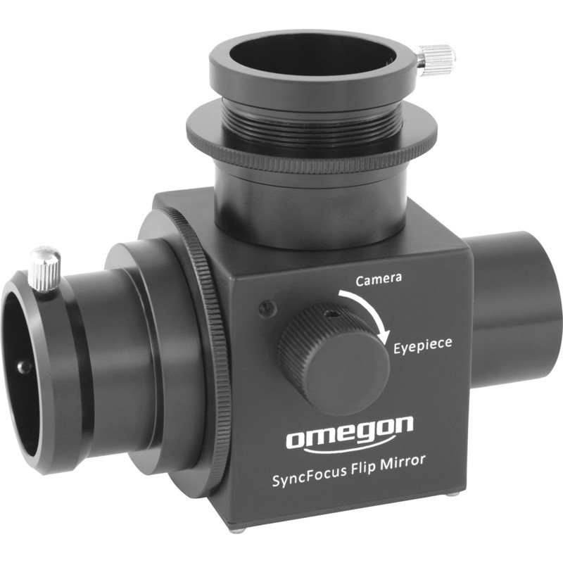Omegon - Comutador de Espelho Syncfocus Klappspiegel (para câmaras planetárias)