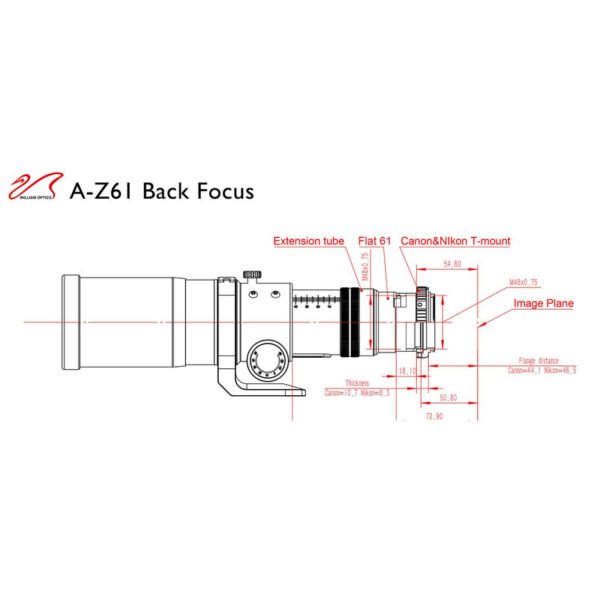 William Optics - Refrator apocromático AP 61/360 ZenithStar ZS61 II OTA - Image 3