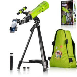 BRESSER Junior - Telescópio Refrator JUNIOR 70/400 com Mochila