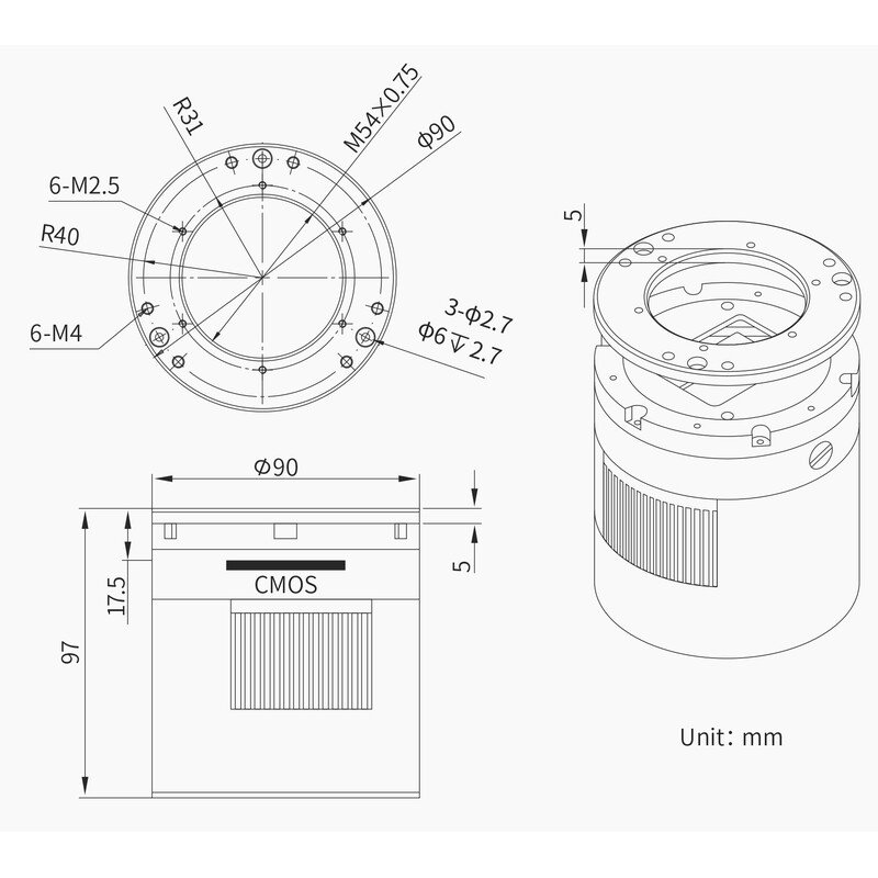 ZWO - Câmara refrigerada monocromática ASI6200MM - Image 6
