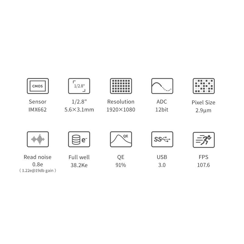 ZWO - Câmara monocromática ASI662MM - Image 4